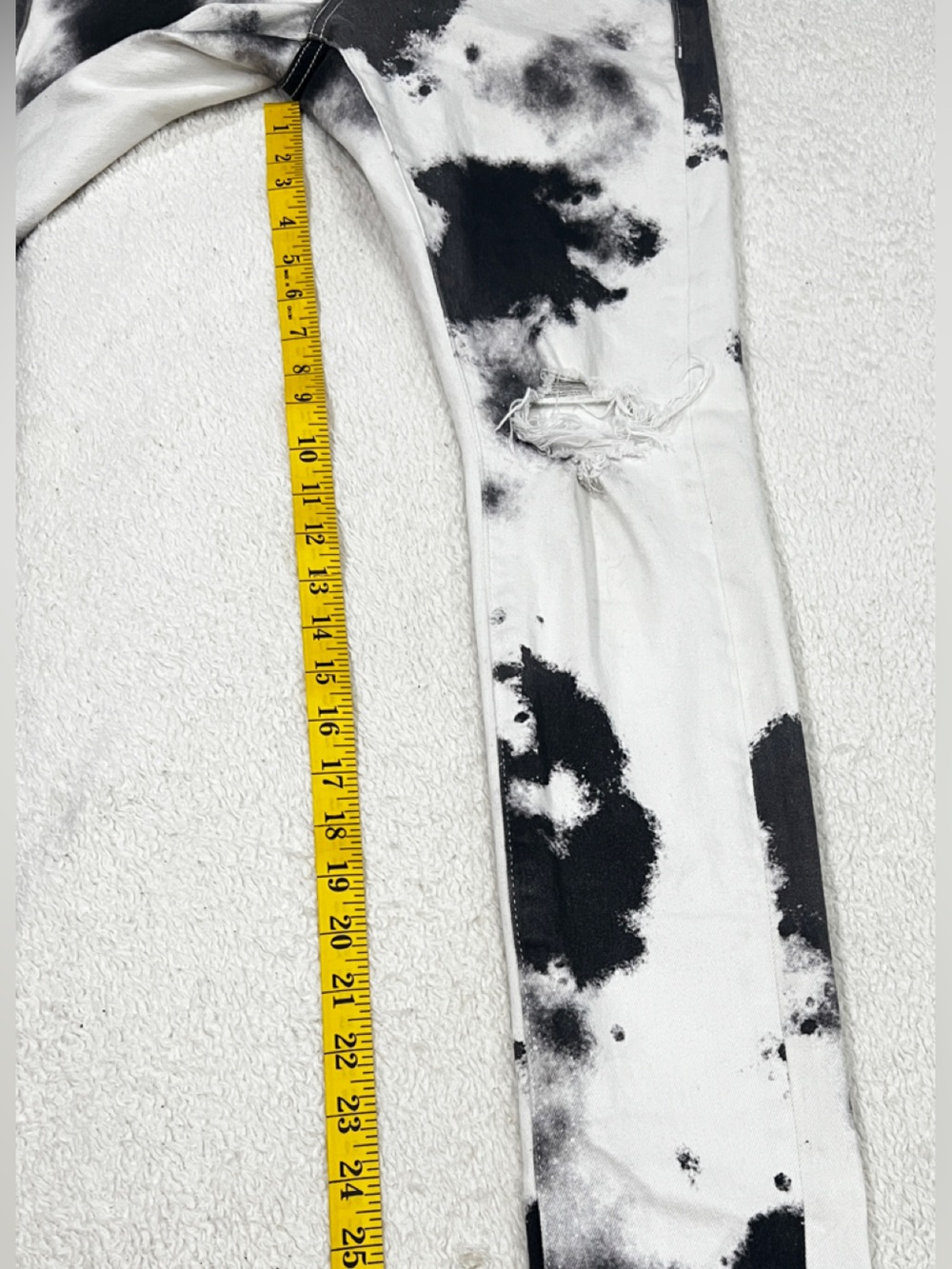Men’s Purple Brand P0001 Cloud Print Distressed Slim-Fit Jeans Size 28 - Picture 8 of 15